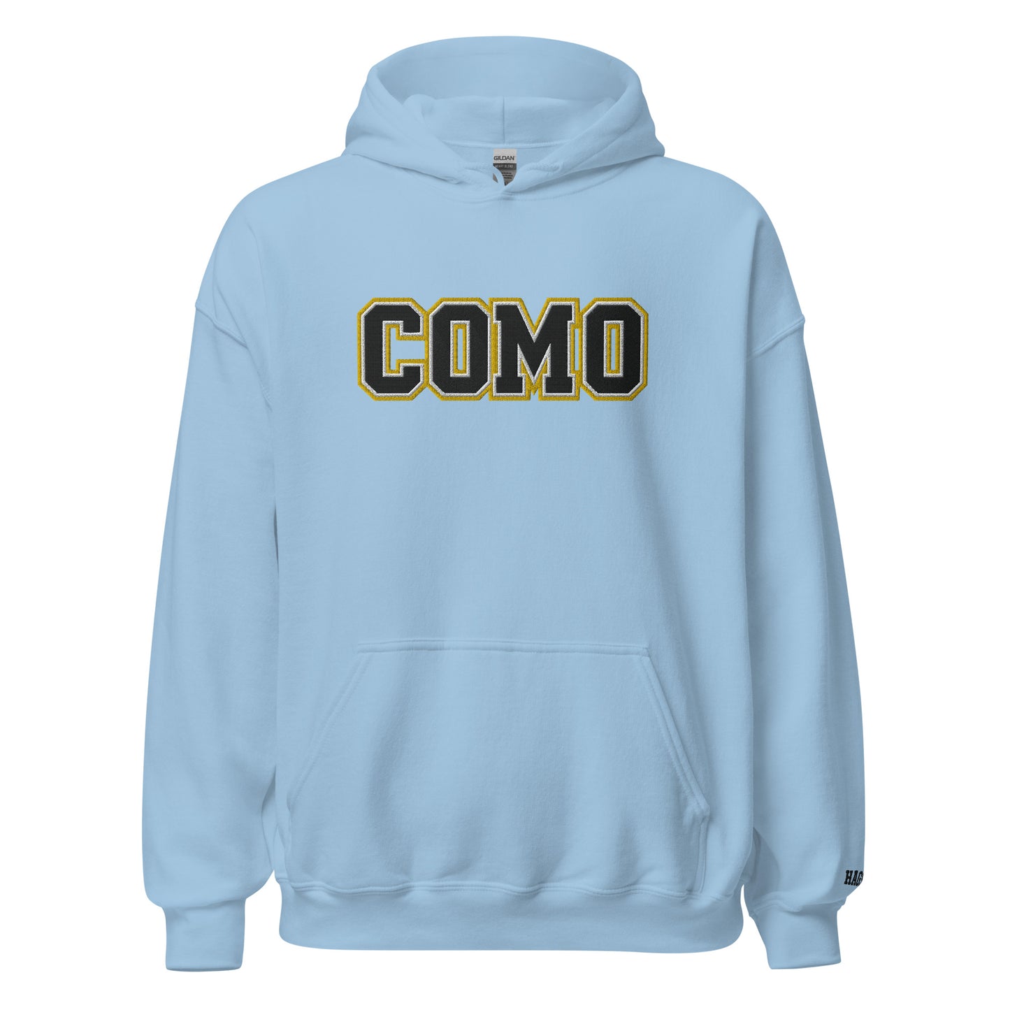 COMO Embroidered Hoodie Columbia Missouri apparel– HAGS Clothing