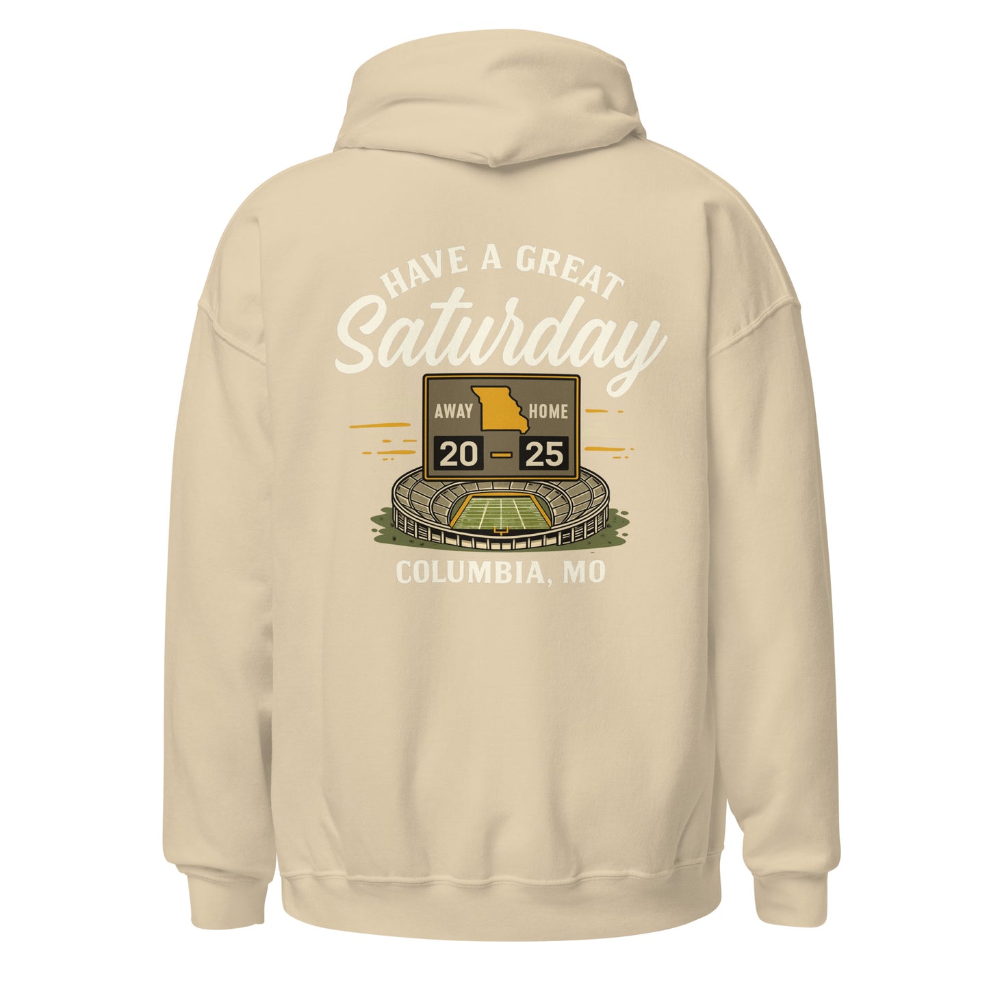 HAGS Missouri Outline Hoodie – White & Gold Edition – HAGS Clothing