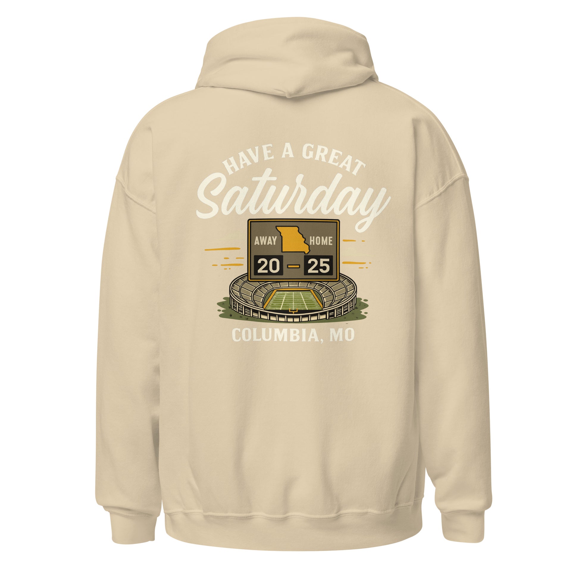 HAGS Missouri Outline Hoodie – White & Gold Edition – HAGS Clothing