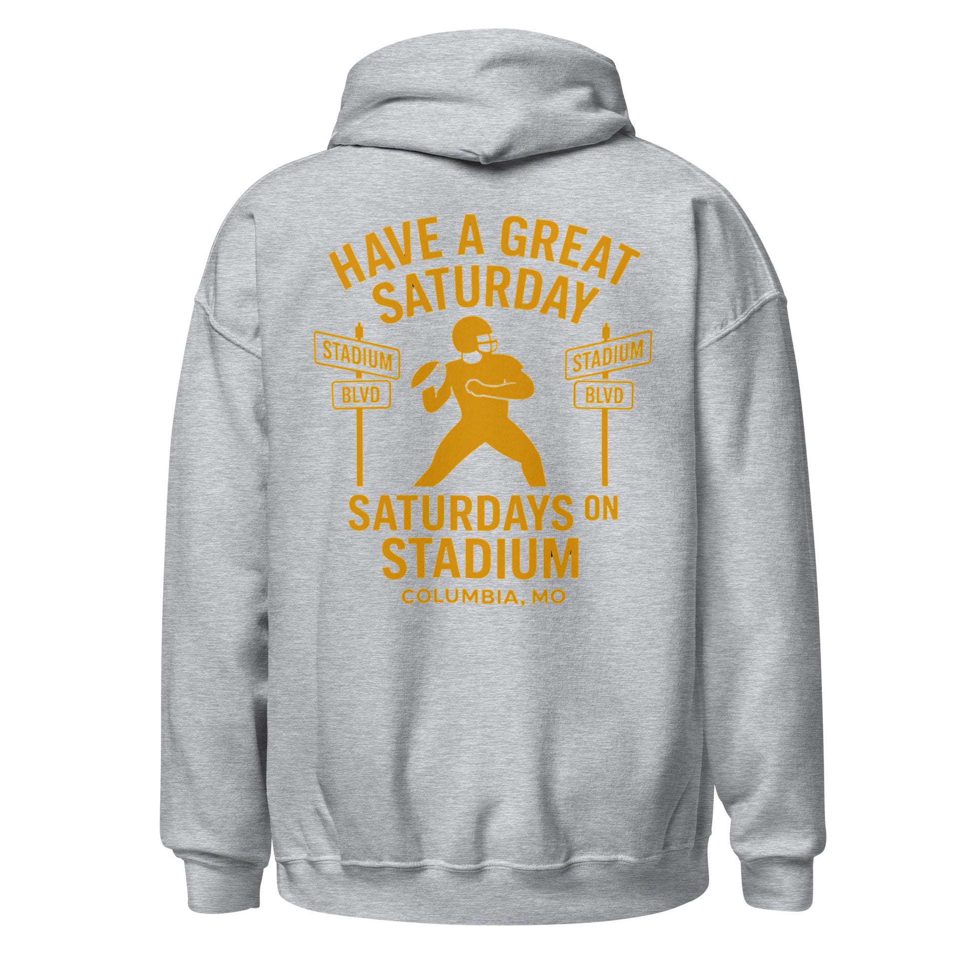 Saturdays on Stadium – Columbia MO Hoodie – HAGS Clothing