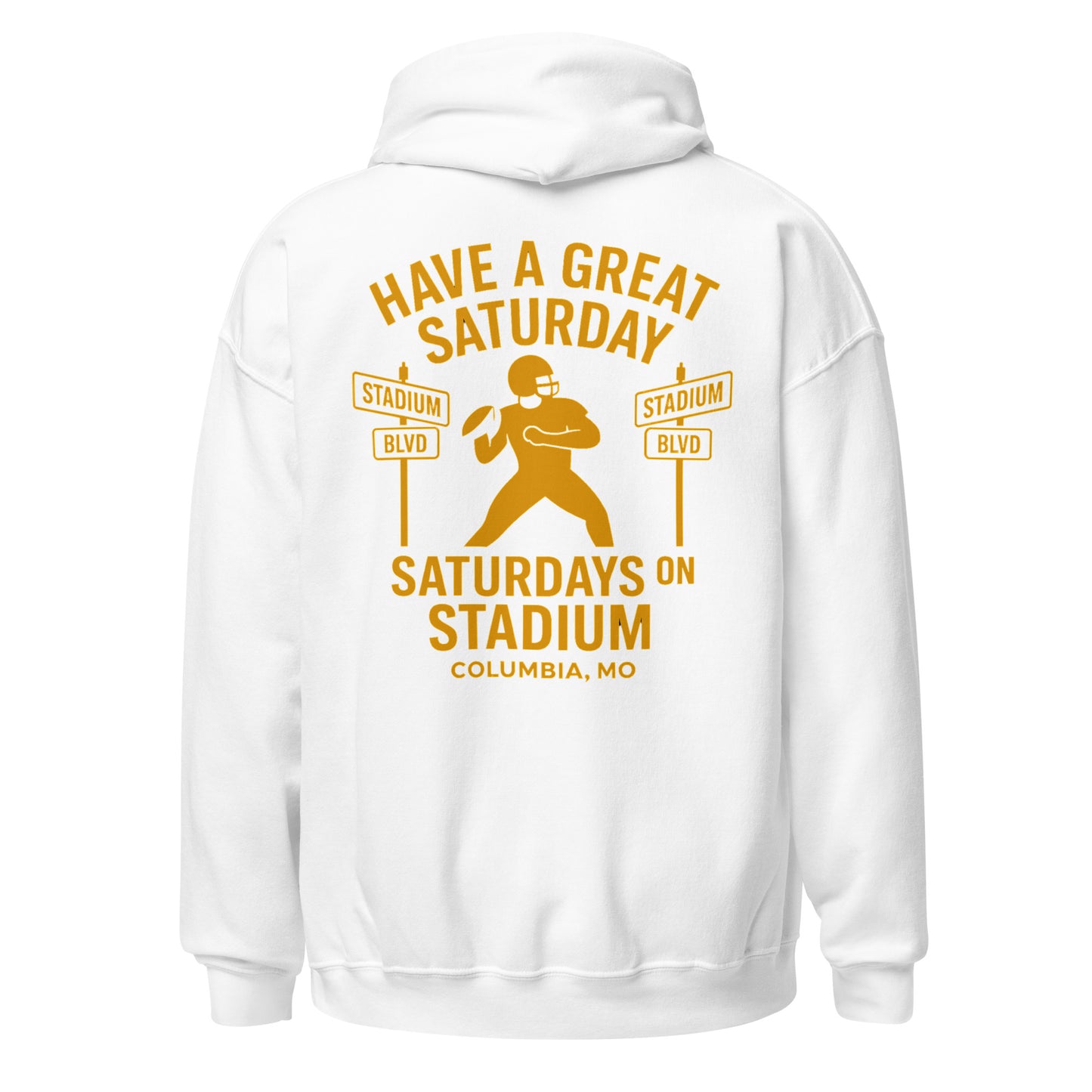 Saturdays on Stadium – Columbia MO Hoodie – HAGS Clothing