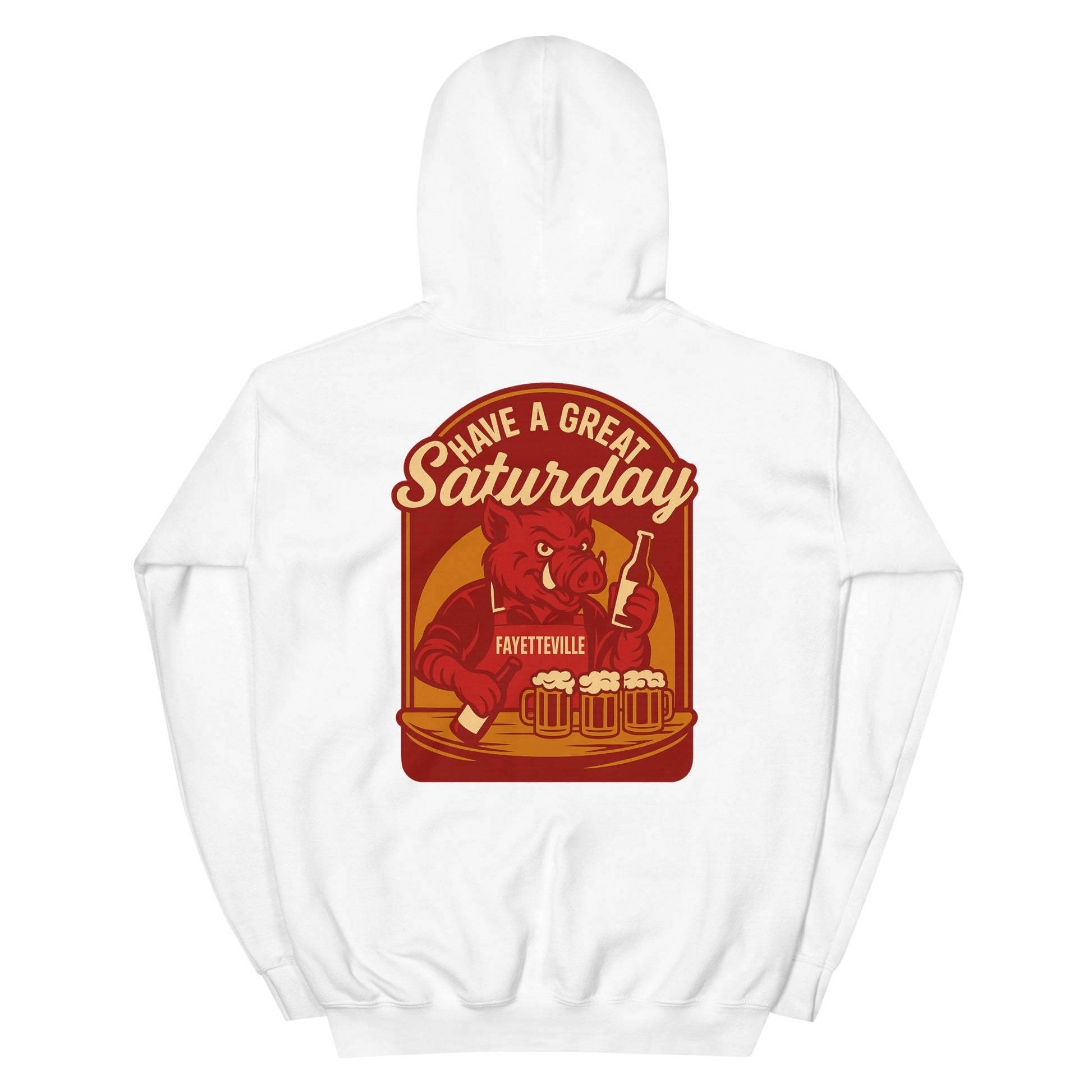 Have a Great Saturday hoodie in white
