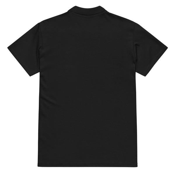 COMO Embroidered Polo Shirt back view in soft ring-spun cotton fabric