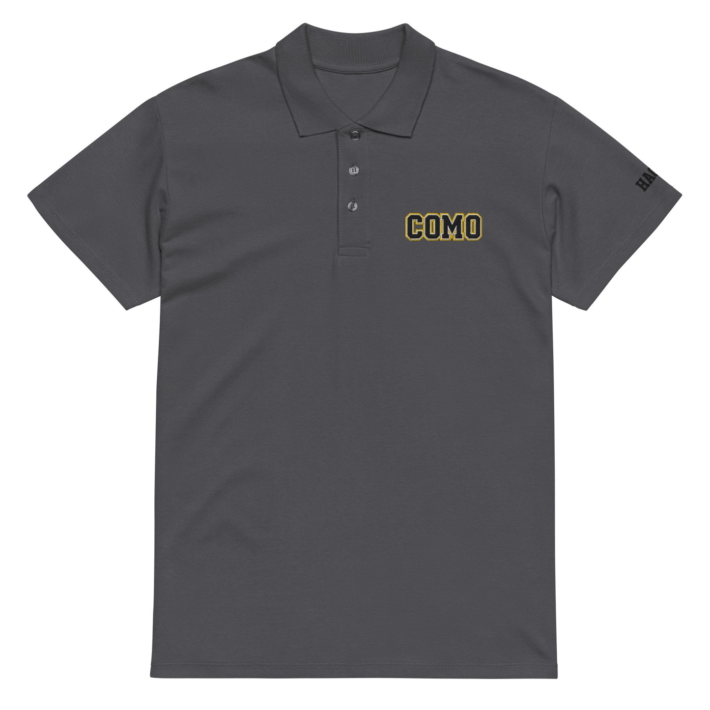 COMO Embroidered 3 Button Polo Shirt – HAGS Clothing