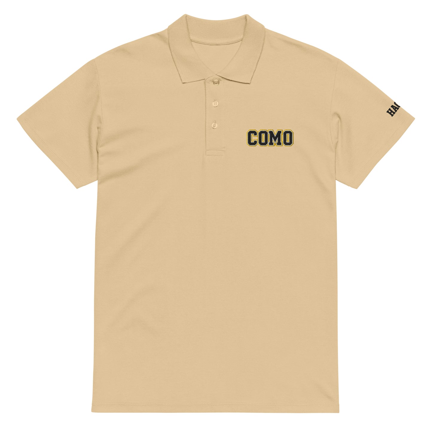 COMO Embroidered 3 Button Polo Shirt – HAGS Clothing