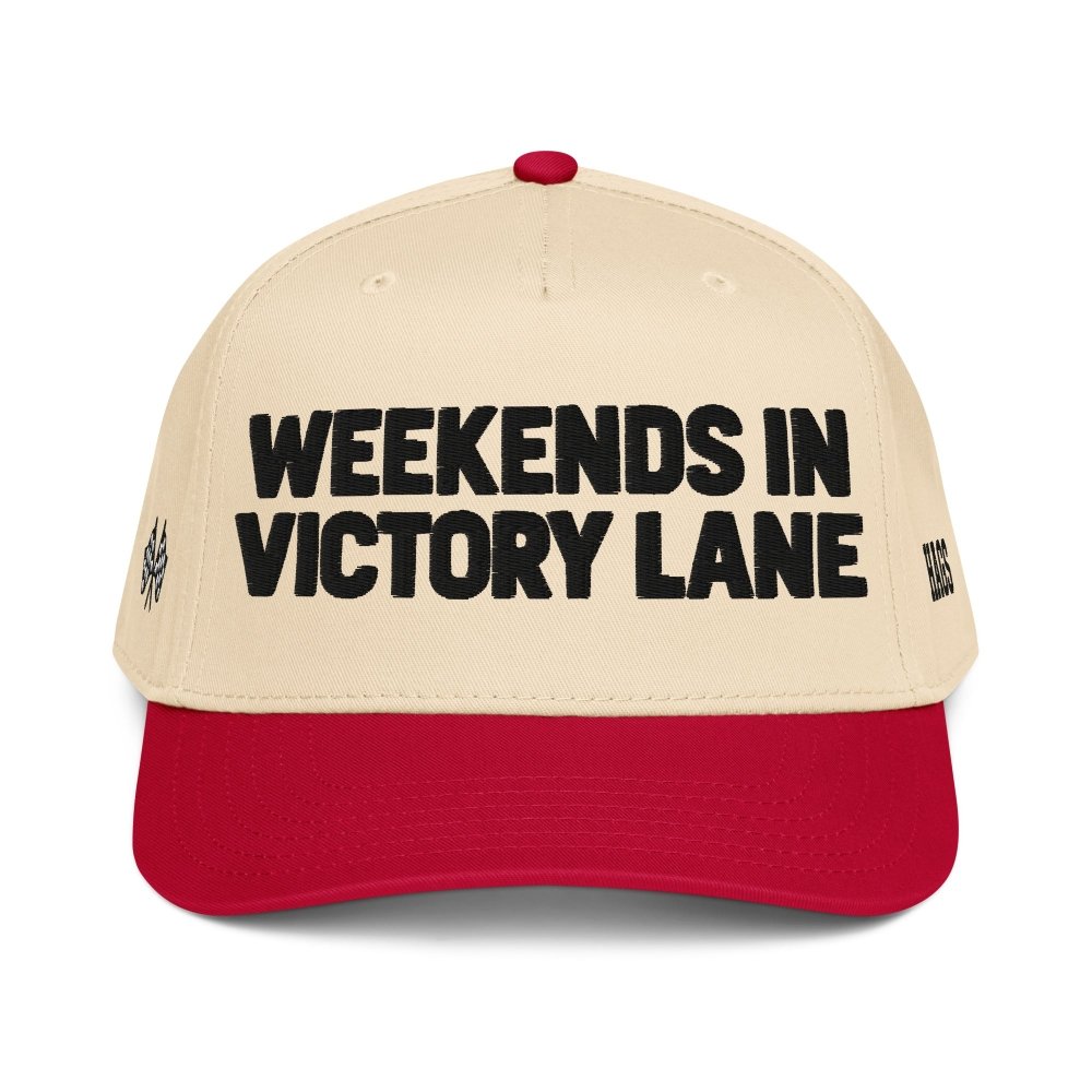 Weekends in Victory Lane Racing Hat streetwear clothing college style outfit