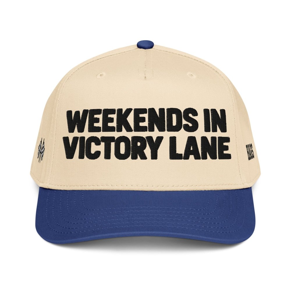 Weekends in Victory Lane Racing Hat streetwear clothing college style outfit