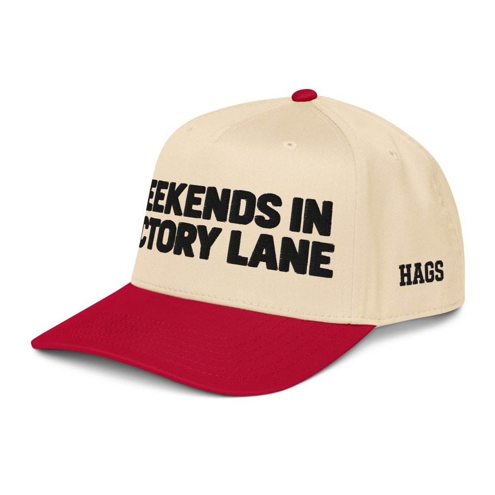 Weekends in Victory Lane Racing Hat streetwear clothing college style outfit